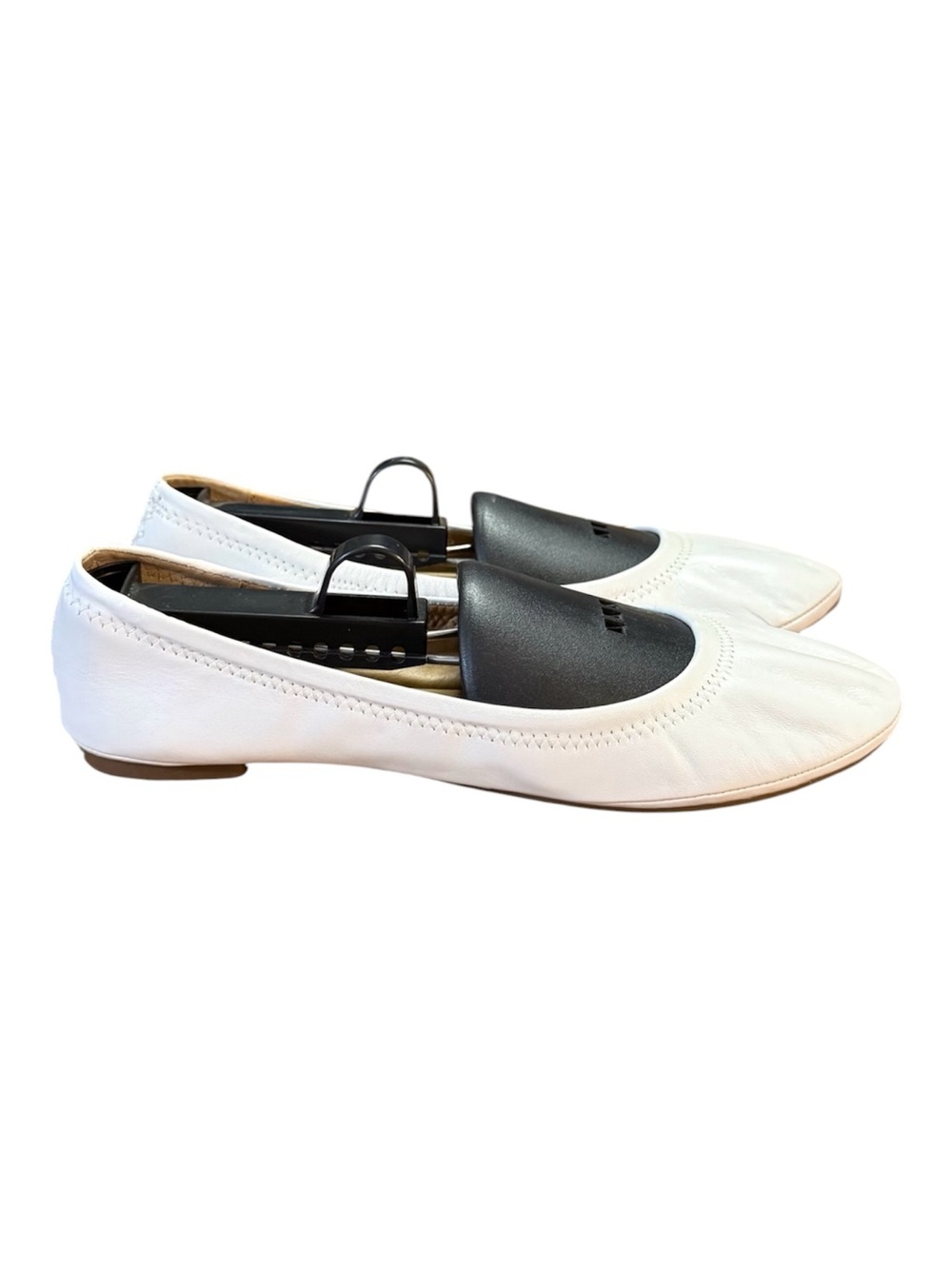 Lucky Brand Emmie White Leather Ballet Flats Women’s Size 8